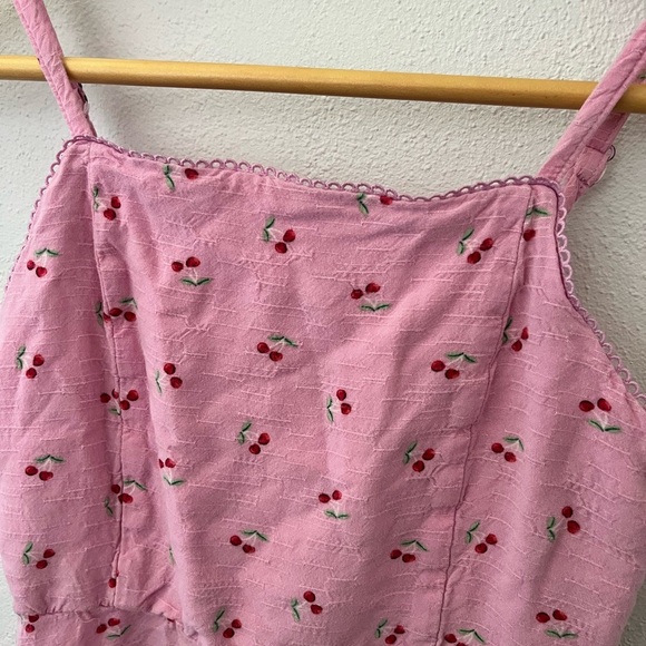 Pink Cherry Print Dress Art Class - Picture 2 of 3